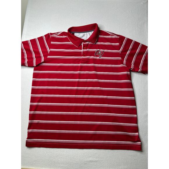 Antigua Other - Antigua Tampa Bay Bucs Striped‎ Performance Polo Size XXL